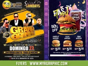 5,000 Flyers - 4" x 6" - 4/4 14 PTS. UV